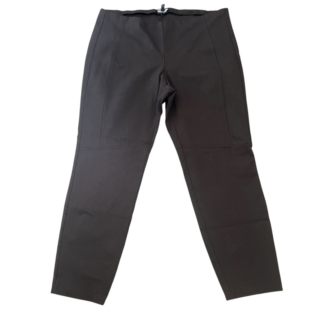 Eileen Fisher Ponte Knit Pull On Elastic Waist Business Casual Classic Pants L